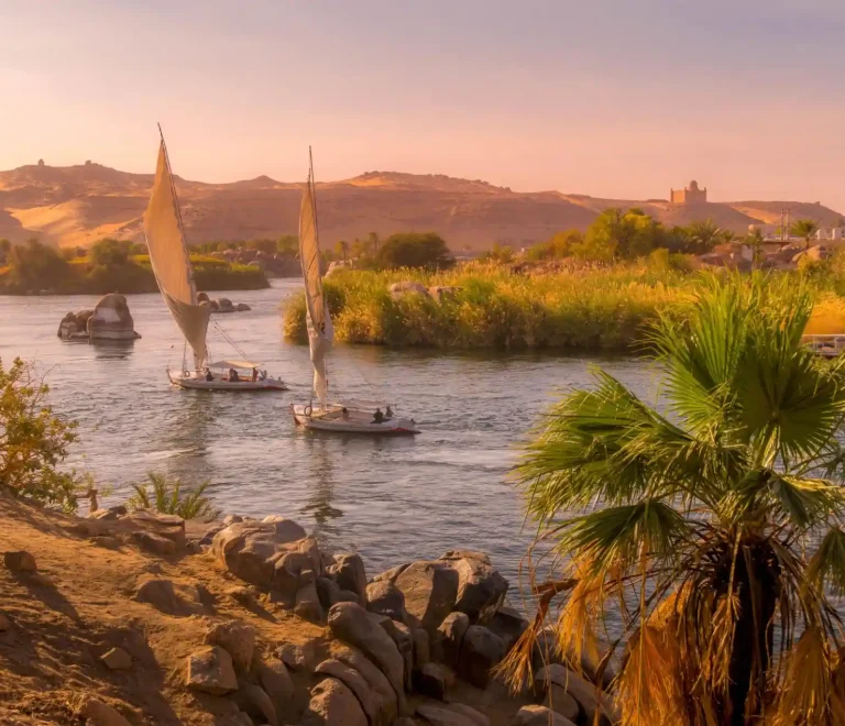 Egypt Christmas travel – a sunset felucca experience on the Nile in Aswan
