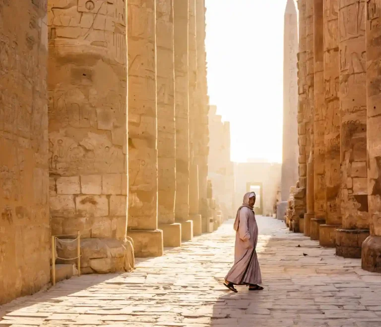 Solo Travel Christmas Egypt Tours at Luxor Temple, Egypt